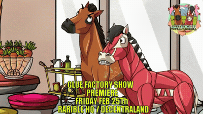 Glue Factory Show Horses Standing GIF