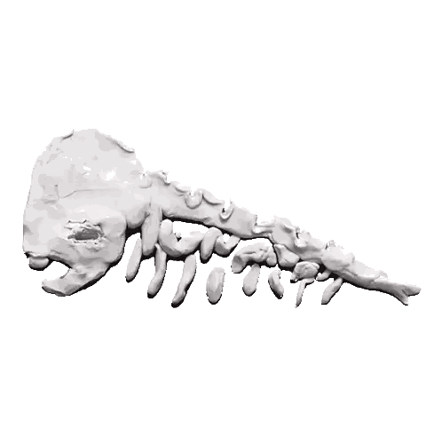 GM Letters Made Of White Clay Sticker