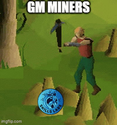 GM Miners Written On Screen GIF
