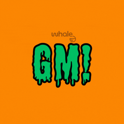GM Surrounded By Bats On Orange Background GIF