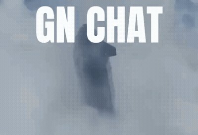Gn Chat Is Written In White Letters On A Blue Background GIF