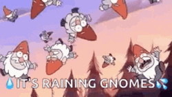 Gnome Gravity Falls Cartoon Rain GIF