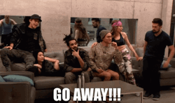 Go Away! You Cant Sit With Us GIF