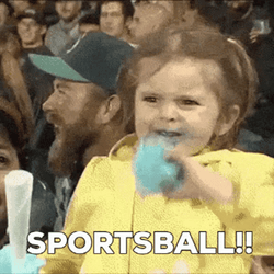 Go Ball Sports Cheering Kid GIF