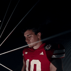Go Big Red Wears Helmet GIF