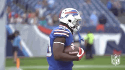 Go Bills Holding Ball GIF