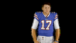 Go Bills Player Flexing Muscle GIF