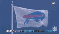 Go Bills Raising Flag GIF