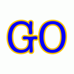 Go Blue Michigan Text GIF