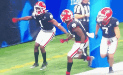 Go Dawgs Celebrating Players GIF