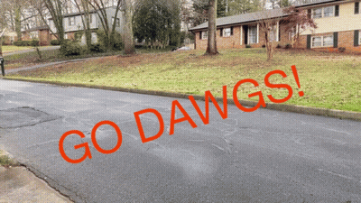 Go Dawgs Sign On Roadside GIF