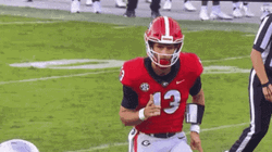Go Dawgs Stetson Bennett Running GIF