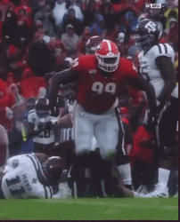 Go Dawgs Stomping Jordan Davis GIF