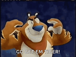Go Get Em Tony The Tiger GIF