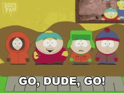 Go Go Go Eric Cartman And His Cheering GIF