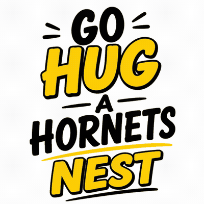 Go Hug A Hornets Nest Logo GIF