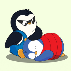 Go Night Night Pudgy Penguin Head Pat GIF