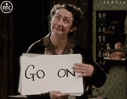 Go On White Card GIF