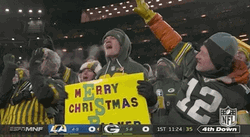 Go Pack Go Green Packers Merry Christmas GIF