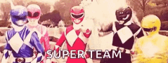 Go Team Super Team Power Rangers GIF