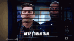 Go Team We're A Dream Team Holt Peralta  GIF