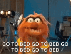 Go To Bed Mad Puppet GIF
