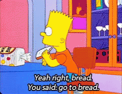 Go To Bread Bart Simpson