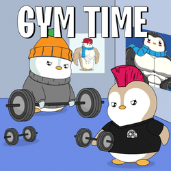 Go To The Gym 2 Penguin Uses Dumbbell GIF