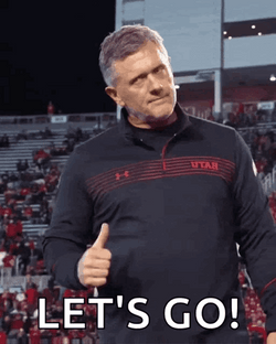 Go Utes Kyle Whittingham Lets Go GIF