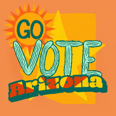 Go Vote Arizona Poster With Sun GIF