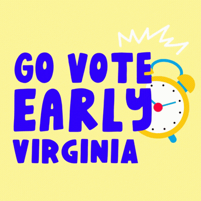 Go Vote Early Virginia Alarm Clock GIF