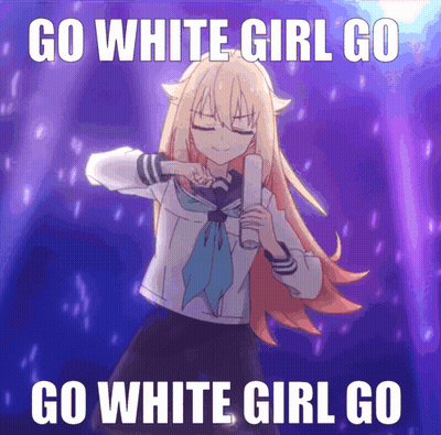 Go White Girl Go Text GIF