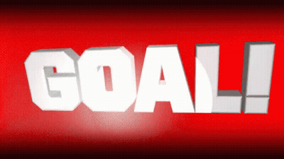 Goal Text On Red Background GIF