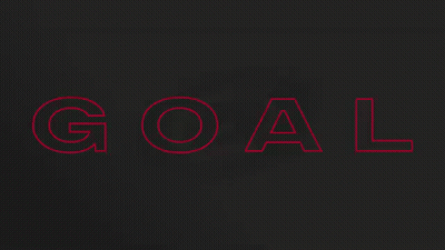 Goal Word on Red Background
