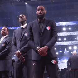Goat James Pointing Badge GIF