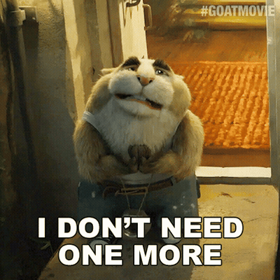 Goat Saying I Don't Need One More GIF
