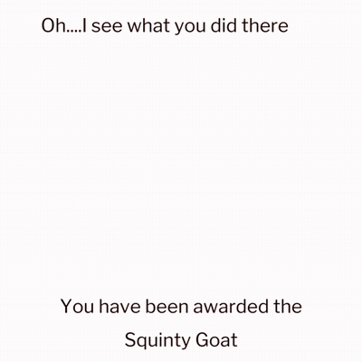 Goat Saying Oh ... I See What You Did There GIF