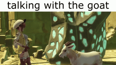 Goat Saying Yum No Not The Goat GIF