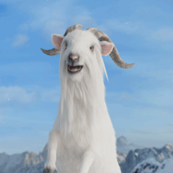 Goat Standing On Hind Legs GIF