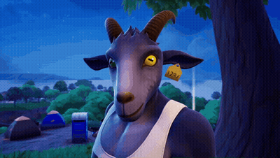 Goat With Ear Tag Saying J2RJ GIF