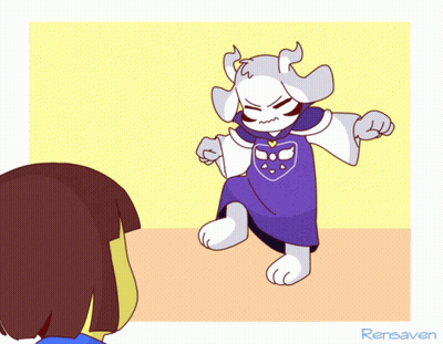 Goat With Horns Rensaver GIF