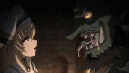 Goblin Slayer Choking Goblin GIF