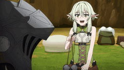 Goblin Slayer High Elf Archer Stone Balls GIF