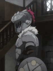Goblin Slayer Shaking Head GIF