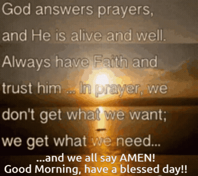 God Answers Prayers Trust Him GIF