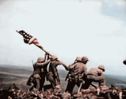 God Bless America Battle Of Iwo Jima GIF