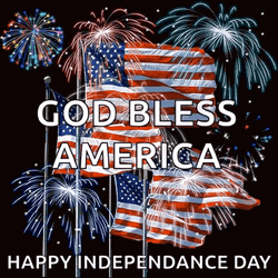 God Bless America Happy Independence Day GIF