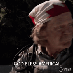 God Bless America Old Patriotic Man Frantic GIF