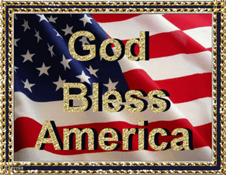 God Bless America Shimmering Graphics Design GIF