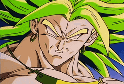 God Broly Grins GIF